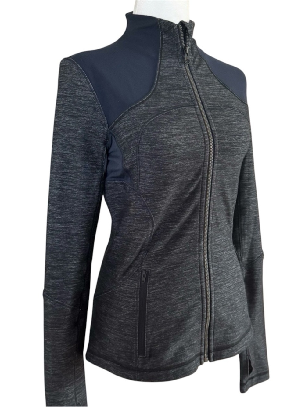Lululemon Forme Jacket Slub Denim Inkwell Blue – Size 6 - Picture 4 of 10